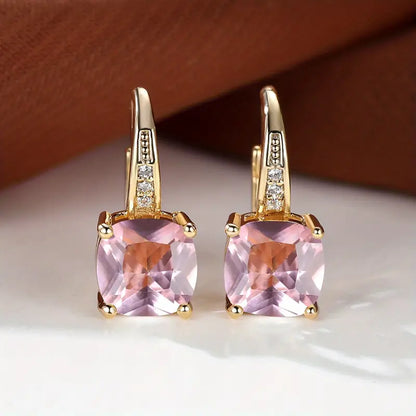 Mystic Stone Hoop Earrings | Gold 18k