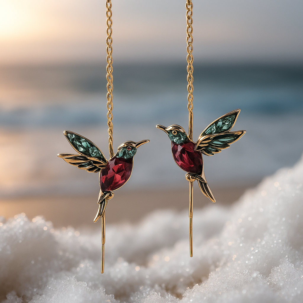 Ophira | Colibrì and Zirconi enamel earrings