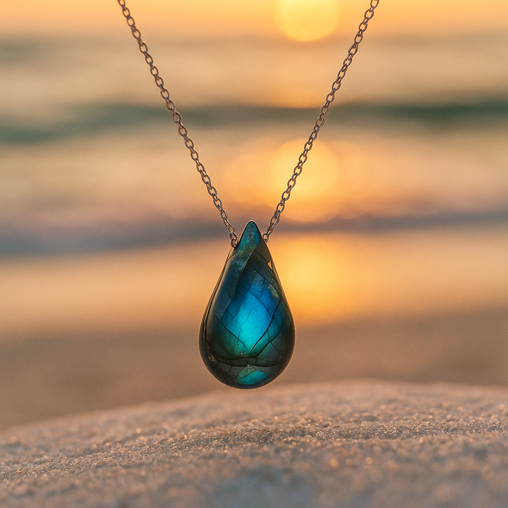 Tear of the sea | Labradorite necklace