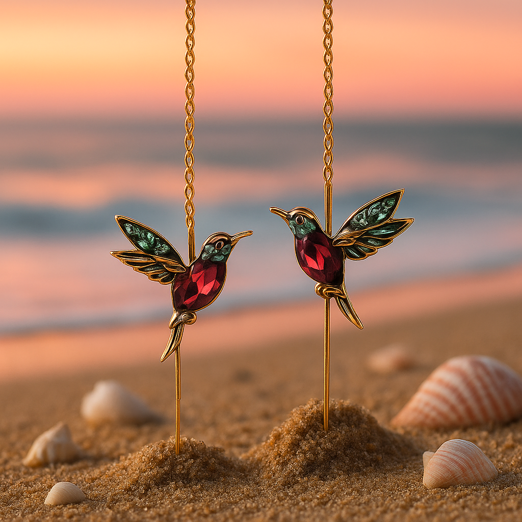 Ophira | Colibrì and Zirconi enamel earrings