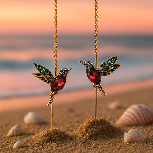 Ophira | Colibrì and Zirconi enamel earrings