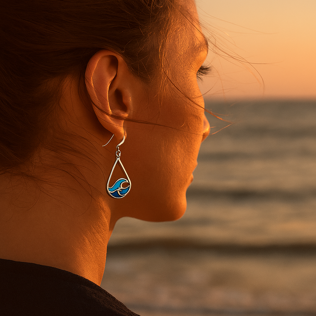 Nerida | Water wave earrings