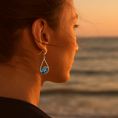 Nerida | Water wave earrings