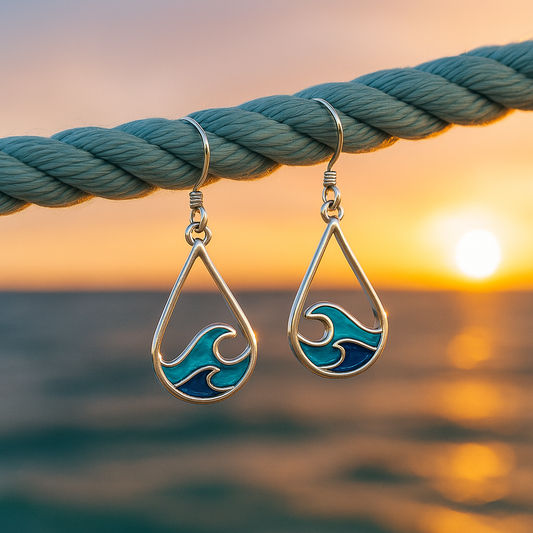 Nerida | Water wave earrings