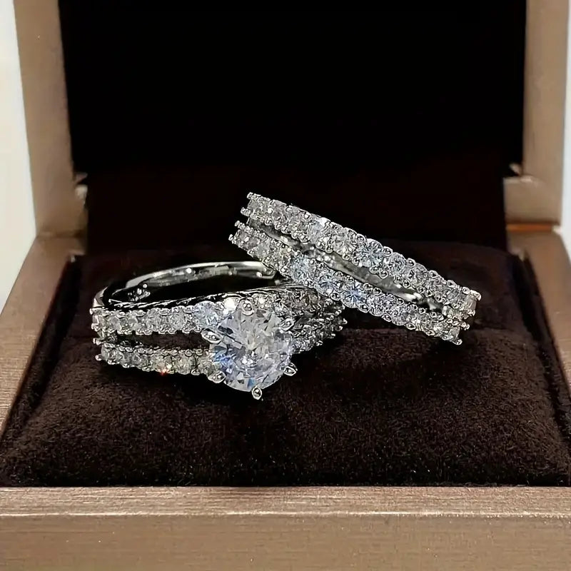 Eternal Radiance Ring Set | Gold 18k