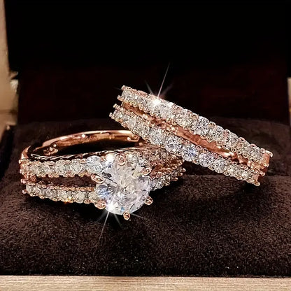 Eternal Radiance Ring Set | Gold 18k