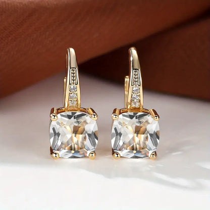 Mystic Stone Hoop Earrings | Gold 18k